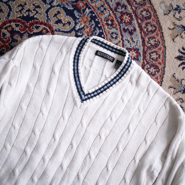 off white cable knit children sweater