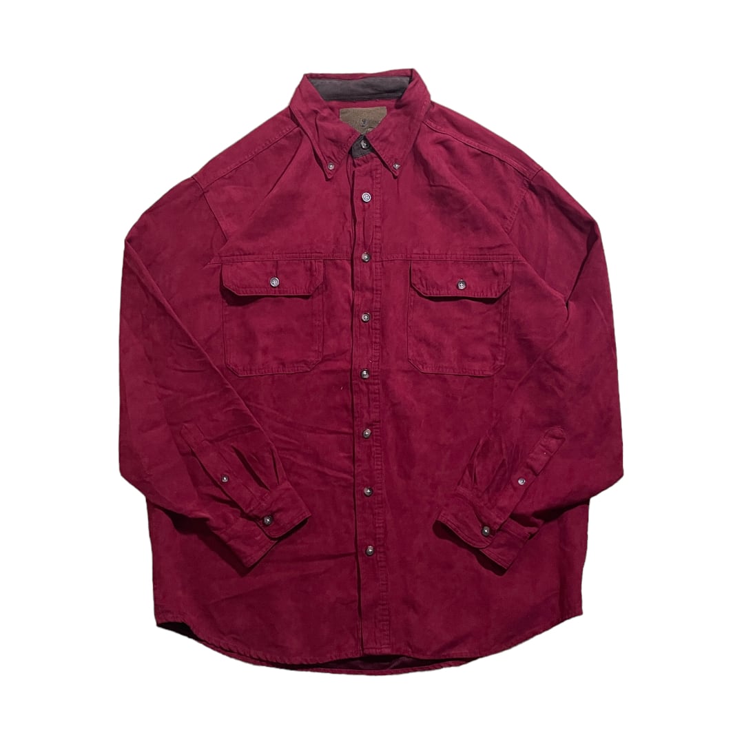 80〜90年代 ラルフローレン ポロカントリー 開襟 長袖 コーデュロイ