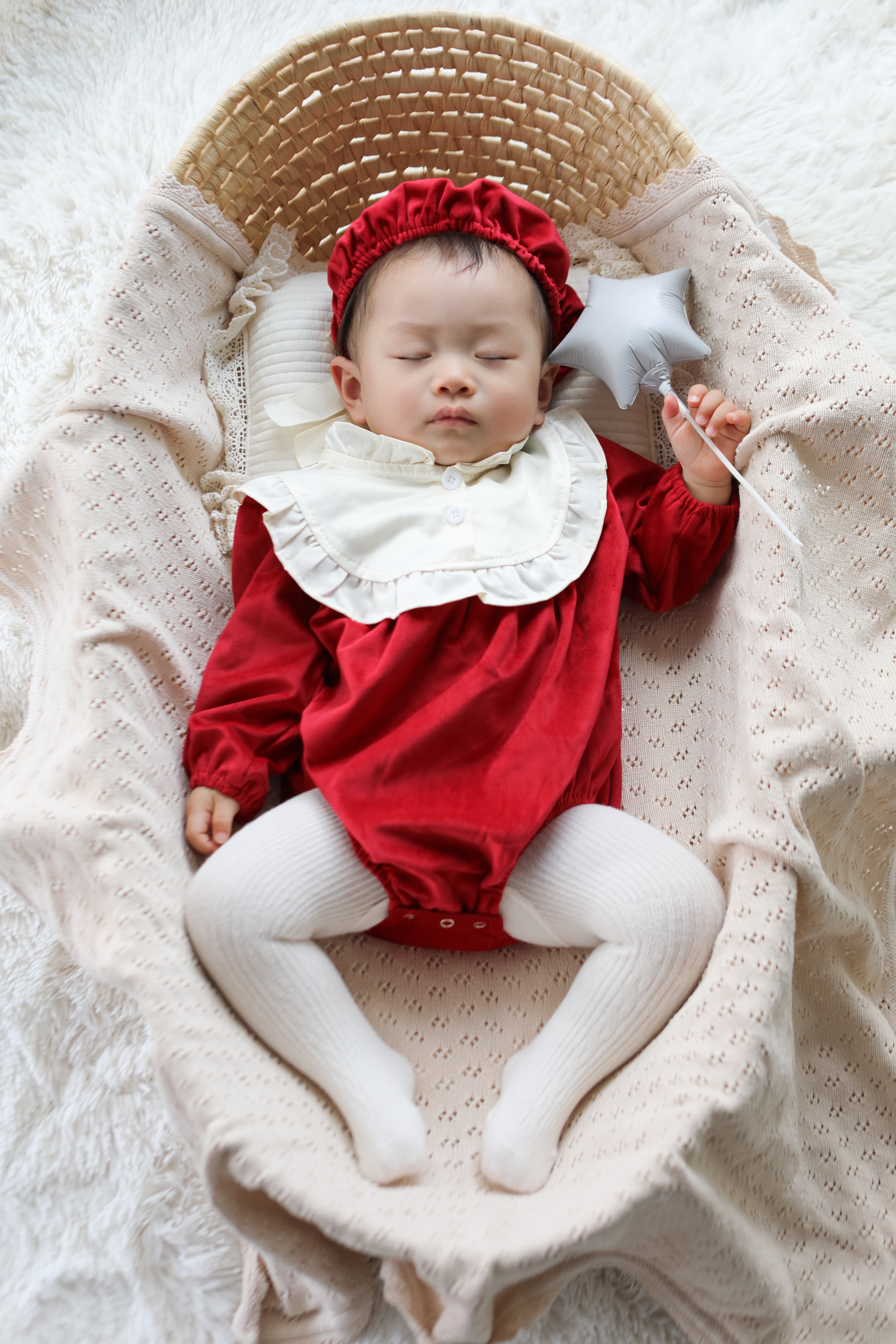 【 予約 】(66〜90) ベロアフリルロンパース - blue select