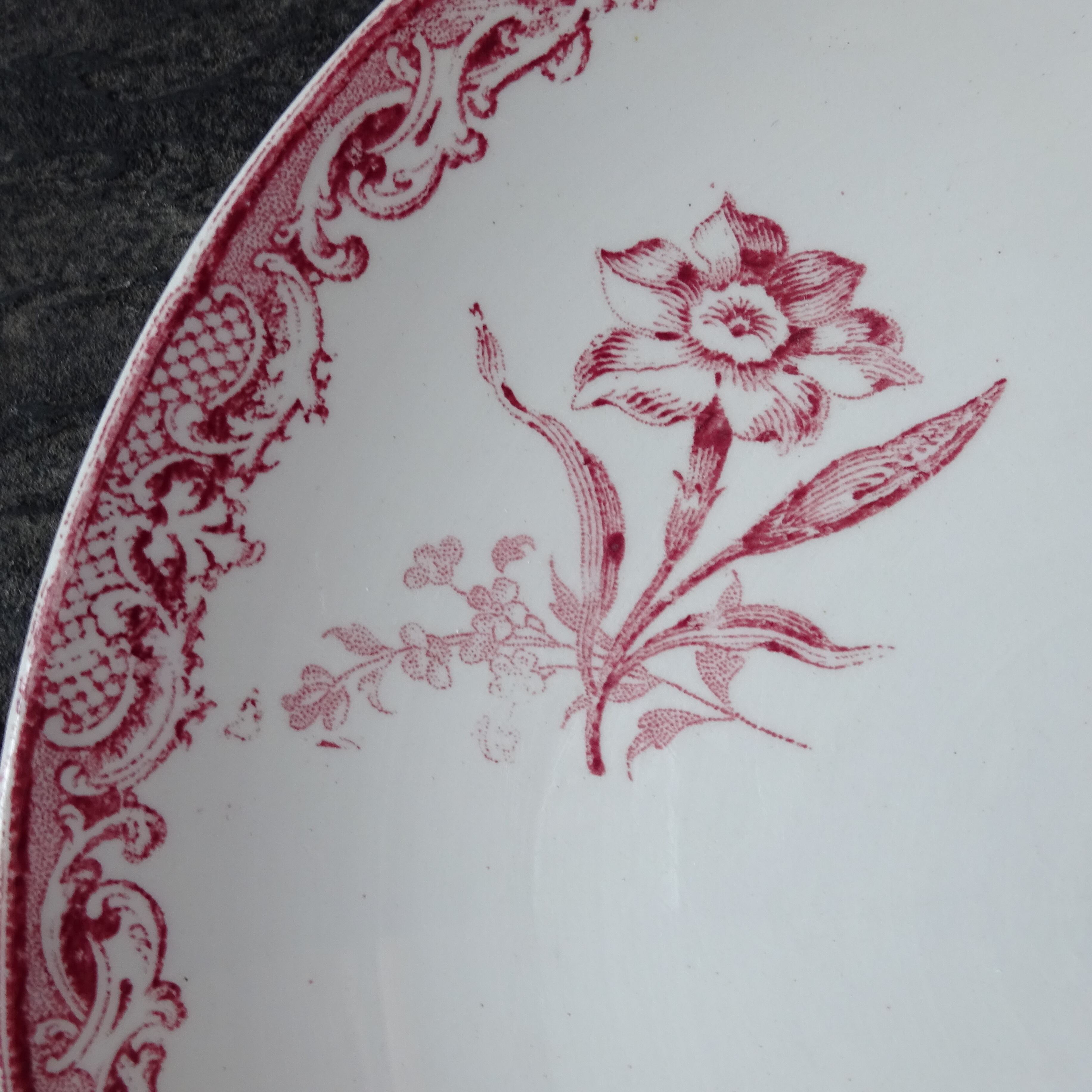 【 Épuisé 】Sarreguemines*modèle《FONTANGES》petite assiette