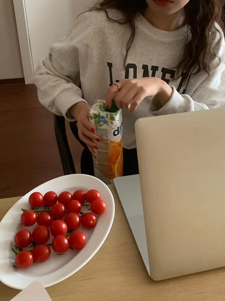 ショートセーター スタンダードプリントオータム レトロ 秋物 ビッグFスモールZ韓国30453340085