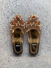 Mesh sandals（Gold）