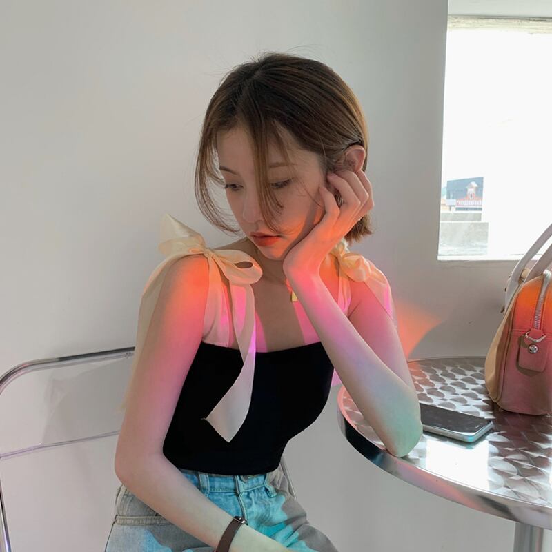 ブラックショートトップス サマーレッドスリムレディース 夏物 スーパーモール78608501537