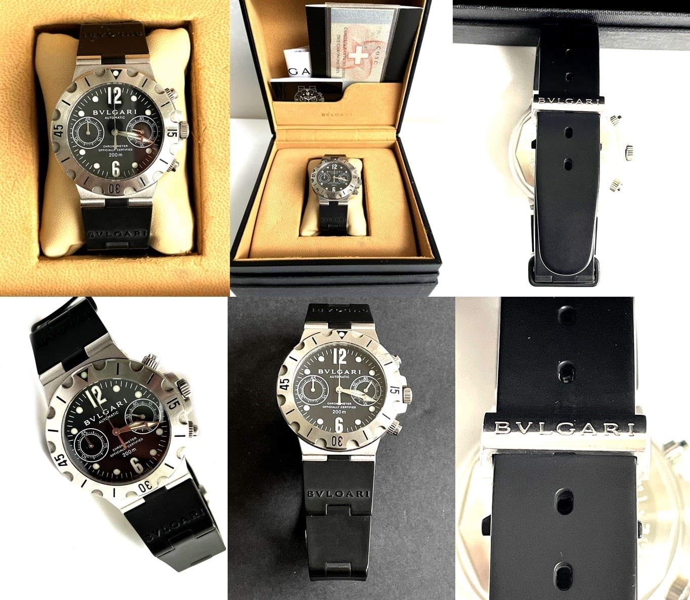 BVLGARI ブルガリ ディアゴノ スクーバクロノ クロノグラフ AT