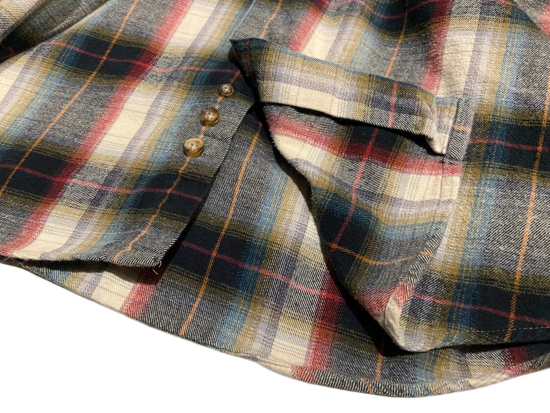 90s Eddie Bauer エディーバウアー プレイド オンブレ シャドー 
