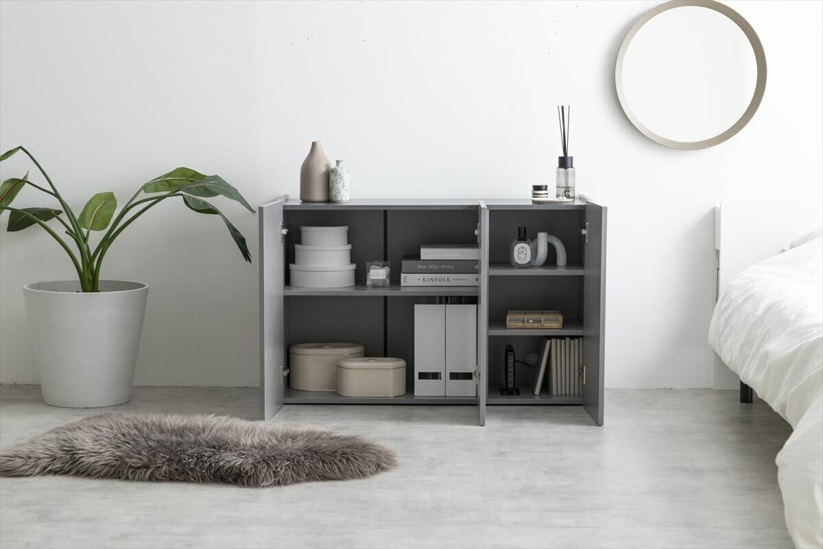 【幅100cm】Anq キャビネット　グレー 幅100cm】Anq キャビネット | インテリア家具の卸・仕入れ・製造