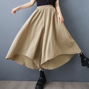 イレギュラー 九分丈 ワイドパンツ  30165