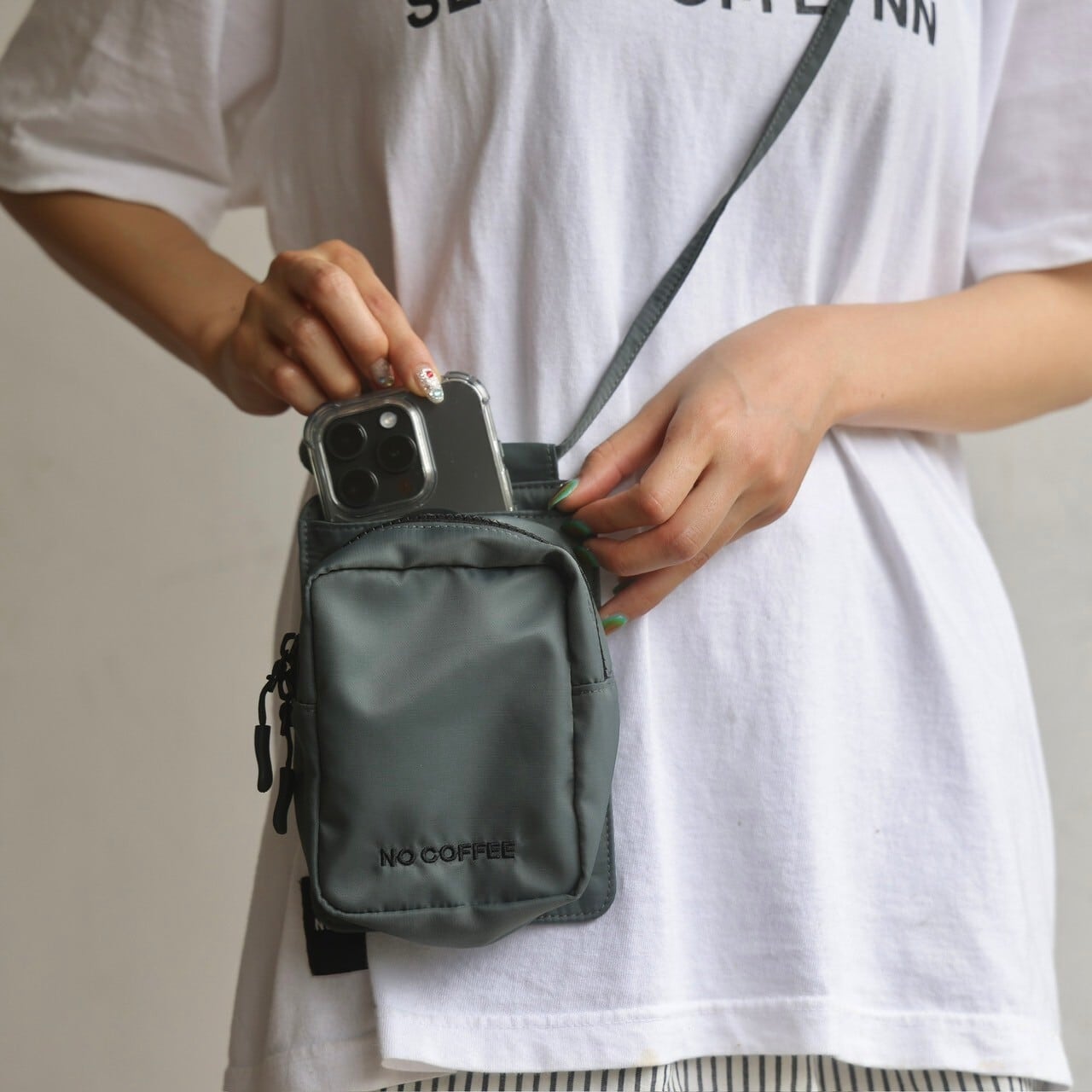 【新品未開封】ピオヌンナル×ノーコーヒー　ショルダーバック　ブラック 新品未開封】ピオヌンナル×ノーコーヒー ショルダーバック ブラック