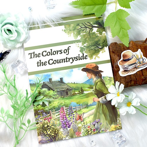 FT321｜Five Treasure 五宝文創【The Colors of the Country】型抜き シールブック