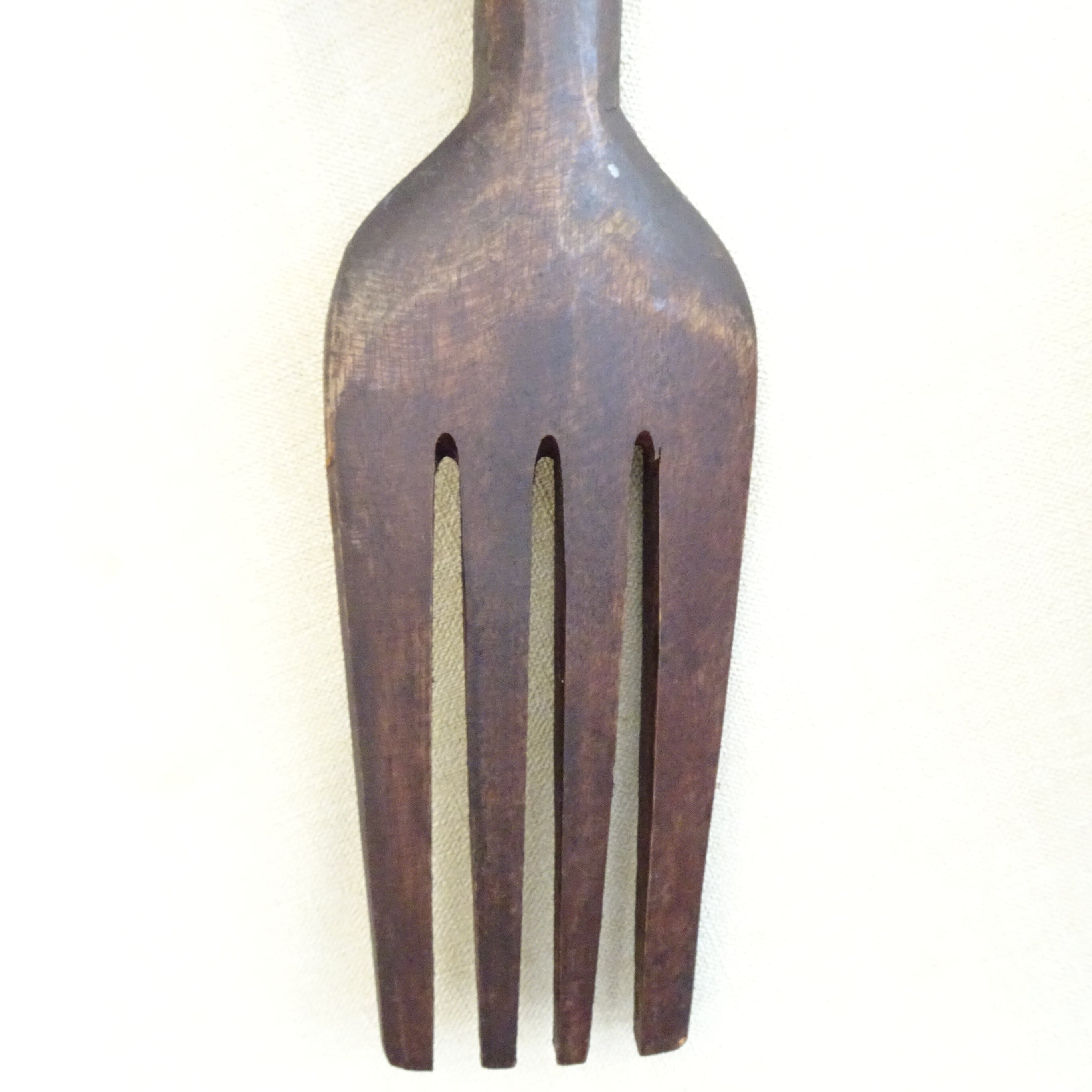 大きなスプーンとフォークの壁掛けオブジェ | 純喫茶家具の村田商會