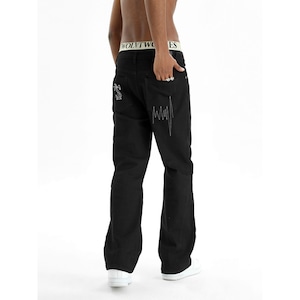 【DRIP1573】STK Zigzag Line Deconstructed Denim