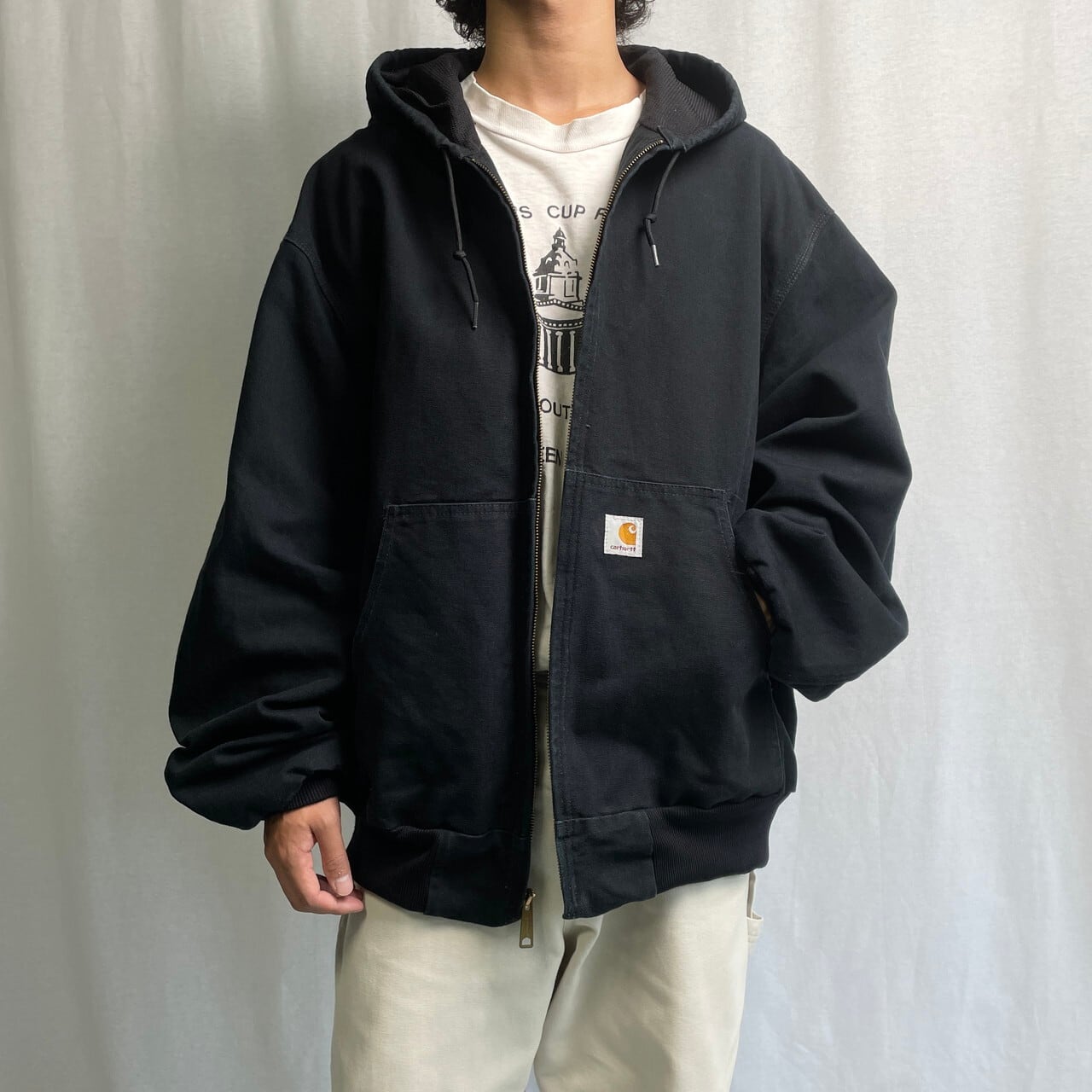 USA製 Carhartt カーハート ダック地 アクティブジャケット メッシュ  