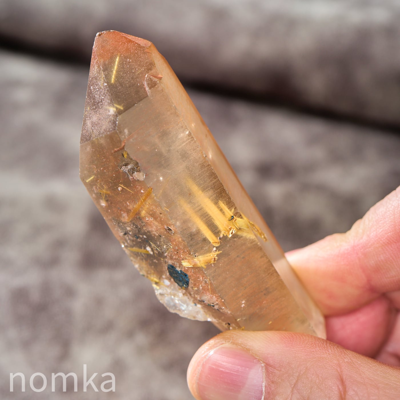 タンジェリン クォーツ　ポイント　原石　5本セット　ブラジル産　血液　健康　活力 タンジェリンクォーツ 原石 | 原石 | Crystals by Purely