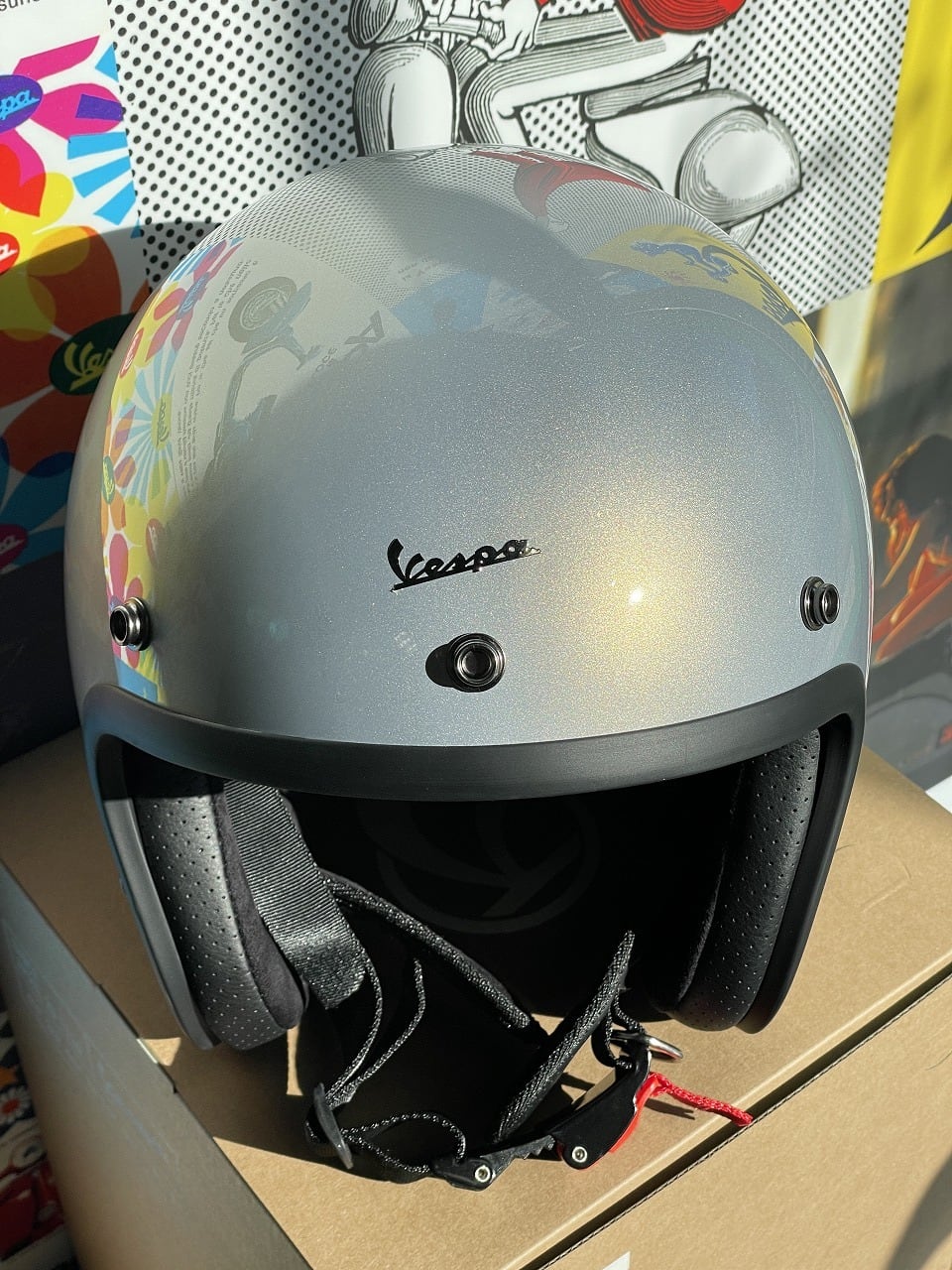 新品未使用　Vespa VERSILIA ジェットヘルメット XL グレー VESPA】P&A - Versilia Jet Helmet - Grey(Blade) | Veespa Ichikawa