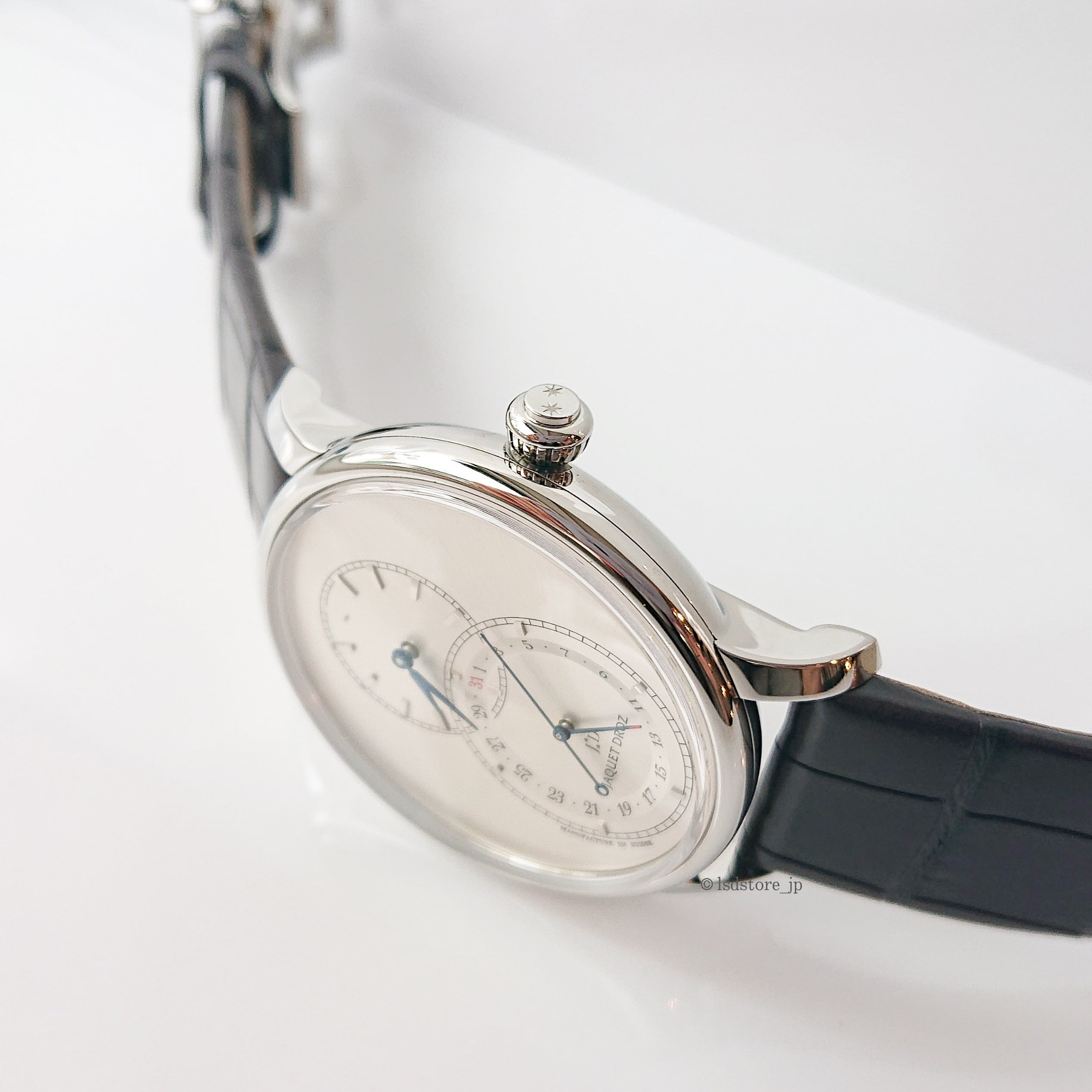 【JAQUET DROZ ジャケ・ドロー】GRANDE SECONDE QUANTIEME グラン・セコンド カンティエーム（サテンブラッシュ グレー）／国内正規品 腕時計