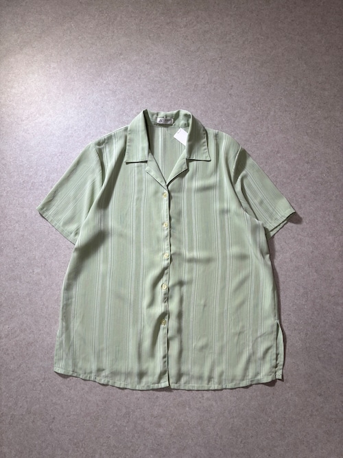 90s~ viscosa open color shirt