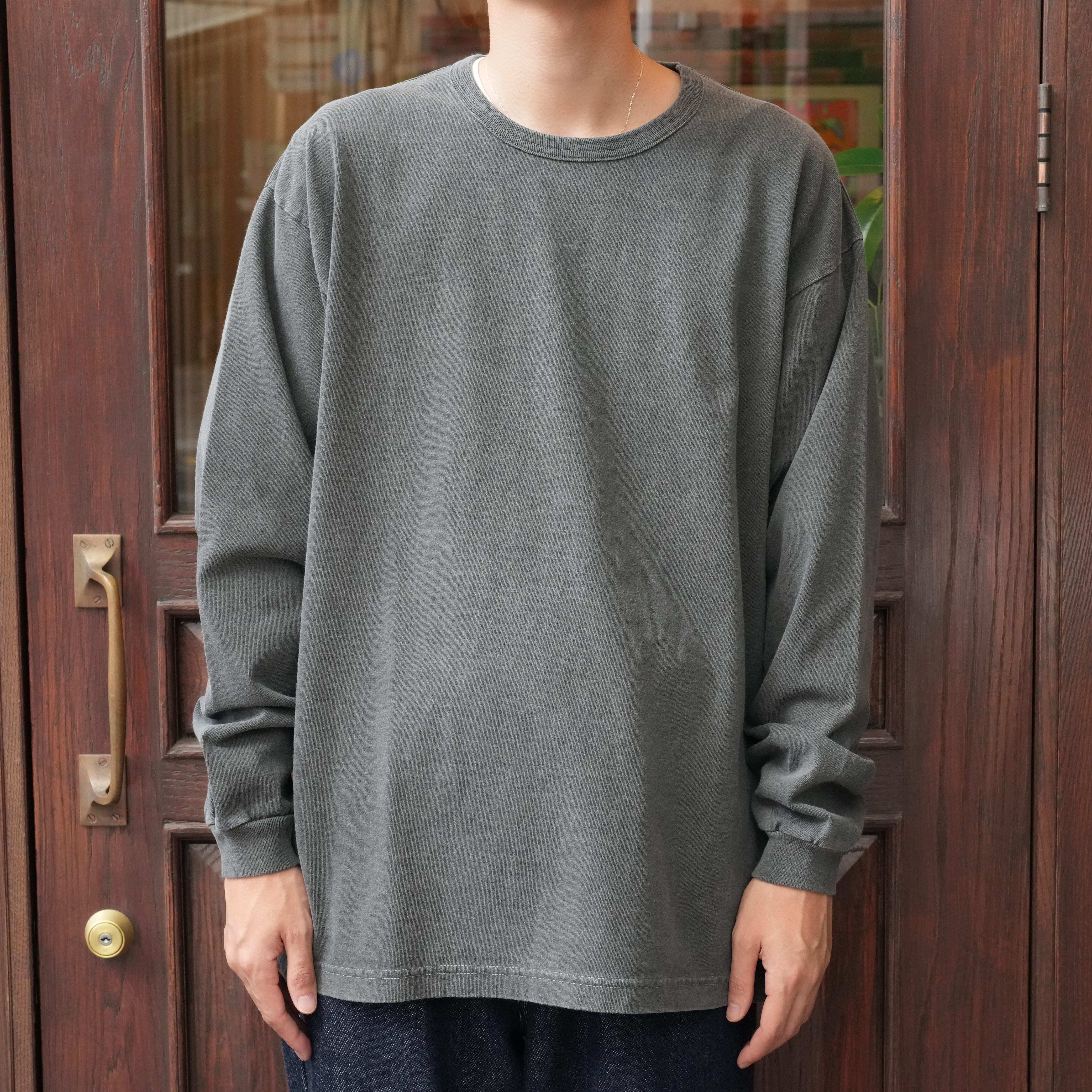 FOUNDOUR (ファウンダ) 25AW "LONG SLEEVE FADE TEE SHIRT" -BLACK-