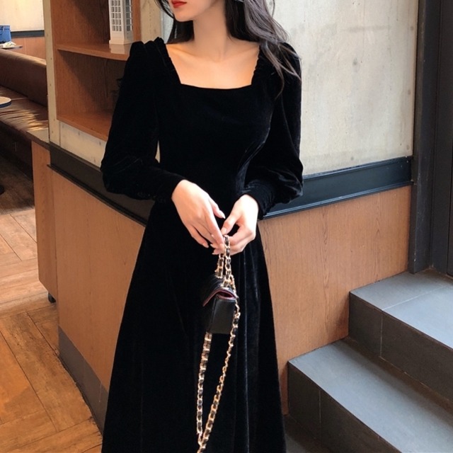 ワンピース レディース ドレス ロング マキシ 袖付きワンピース パーティードレス ロングドレス マキシワンピース レトロ クラシカル スクエアネック 秋 冬 秋冬 春 ブラック 黒 ボルドー ワインレッド ベロア ロングワンピース C Oaw1043 Reirse レイルセ 代 30代 40 ワンピース レディース ドレス ロング マキシ 袖付きワンピース パーティードレス ロングドレス マキシワンピース レトロ クラシカル スクエアネック 秋 冬 秋冬 春 ブラック 黒 ボルドー ワインレッド ベロア ロングワンピース C Oaw1043 Reirse レイルセ 代 30代 40