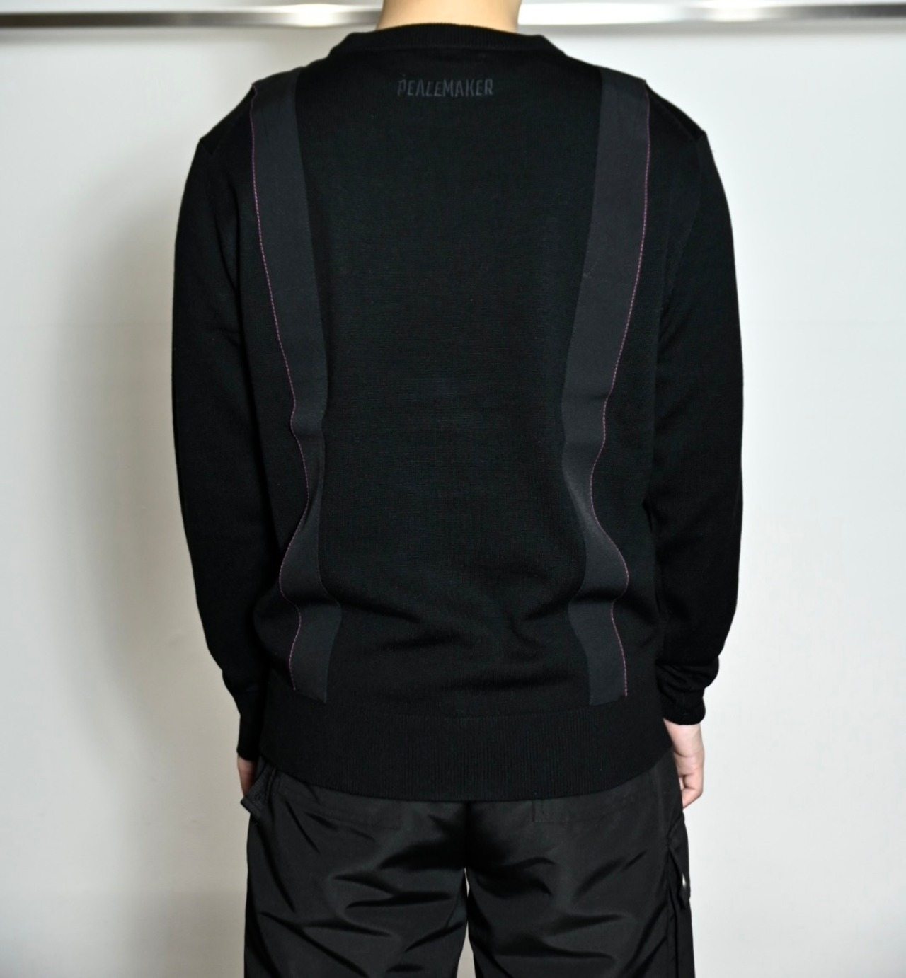 【26SS】PEACEMAKER OAMC ピースメーカーオーエーエムシー / ニットトップス 長袖 / Applied Tape Kint - 4
