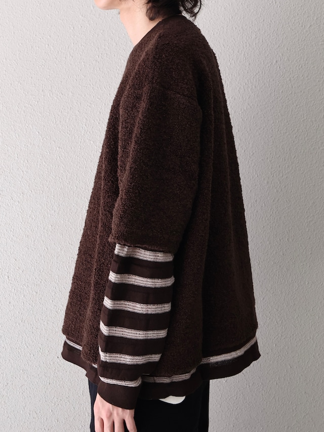 【ISA BOULDER】REPEAT STRIPE TOP/soil