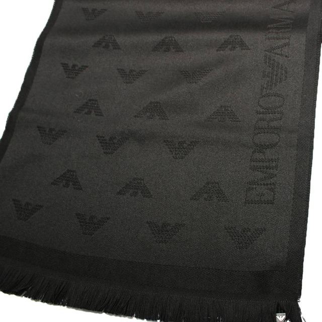 エンポリオアルマーニ EMPORIO ARMANI マフラー ストール 625009 8P306 00020 メンズ BLACK ブラック