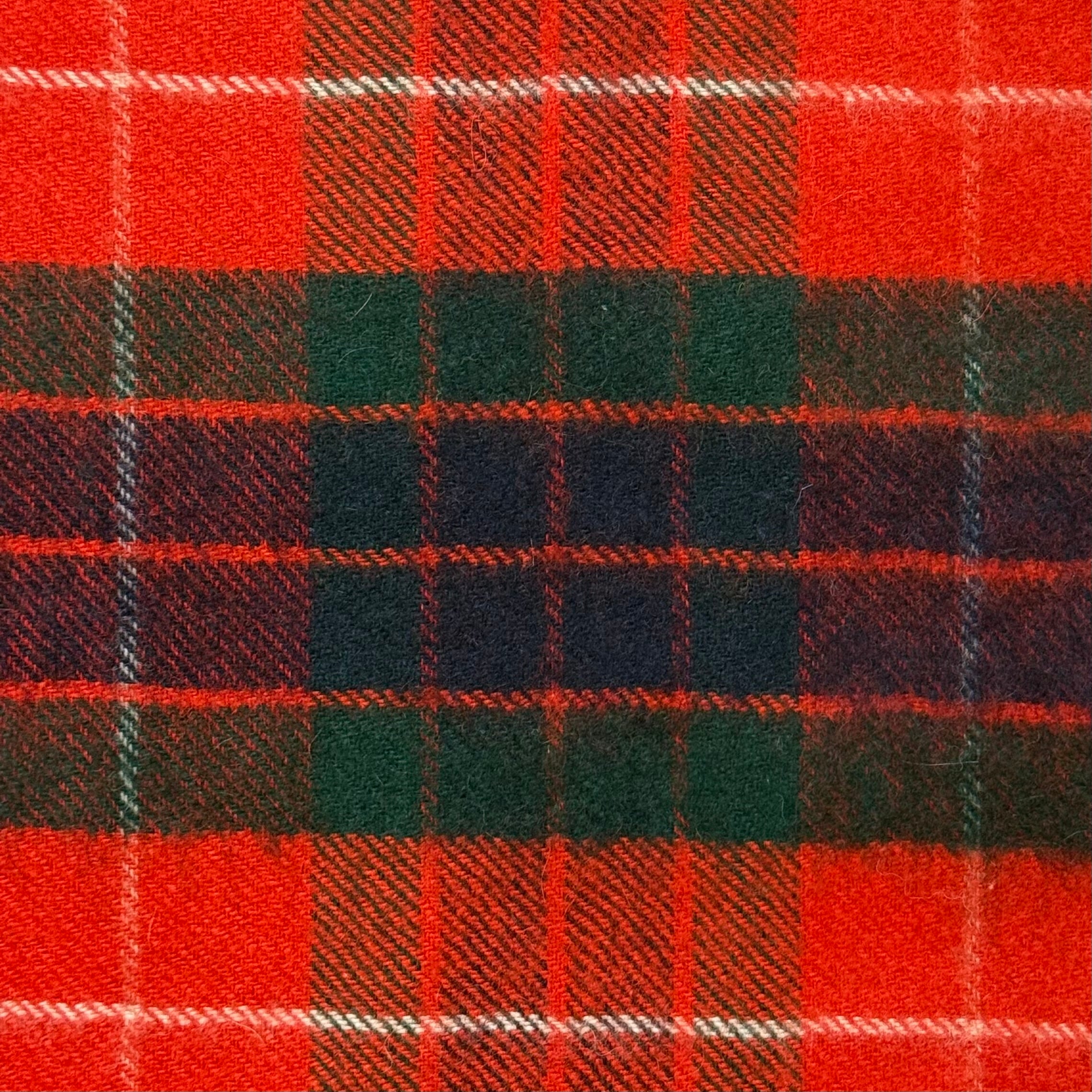 Johnstons of Elgin フレイザーレッド タータン カシミヤ×ウール