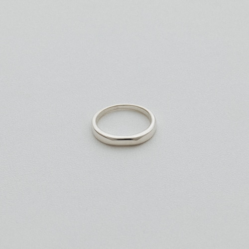 Stone cut ring small Silver