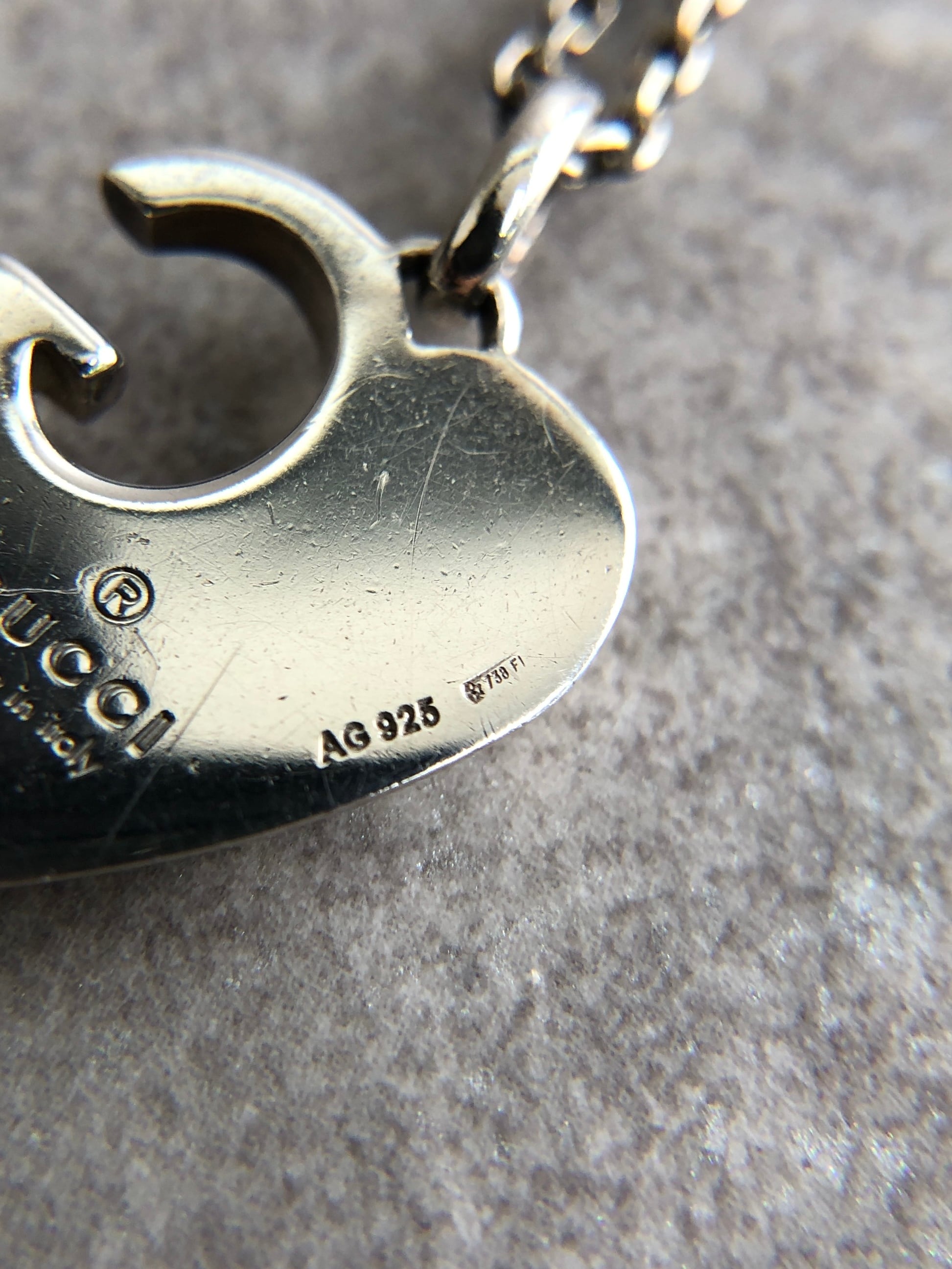 GUCCI グッチ ネックレス シルバー シャーロット ハートG 925 vintage