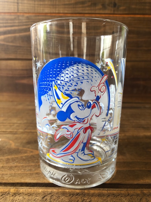 Disney World 25th Anniversary Mickey Fantasia McDonald's Glass  /ディズニーワールド 25周年 マクドナルド グラス ミッキーマウス 90s