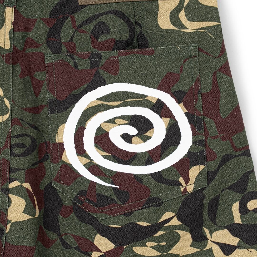 SOL Cotton Ripstop Baggy Shorts (CAMO) | SO SHOP & HOSTEL NAKAMEGURO