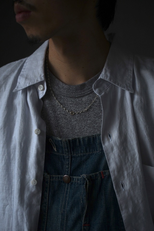 LADDER LINK CABLE CHAIN NECKLACE / 1 POINT 14K GOLD FILLED