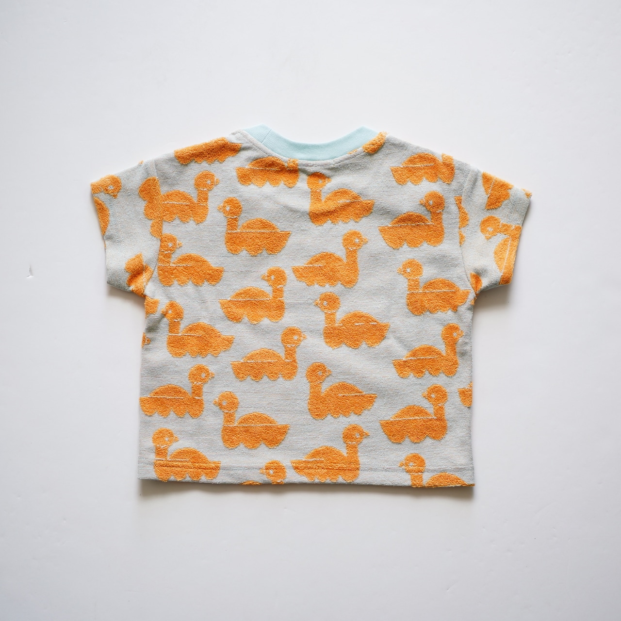 〈 mina perhonen 24SS 〉 sea birds / Tシャツ / ACS8372P / orange / 90〜100
