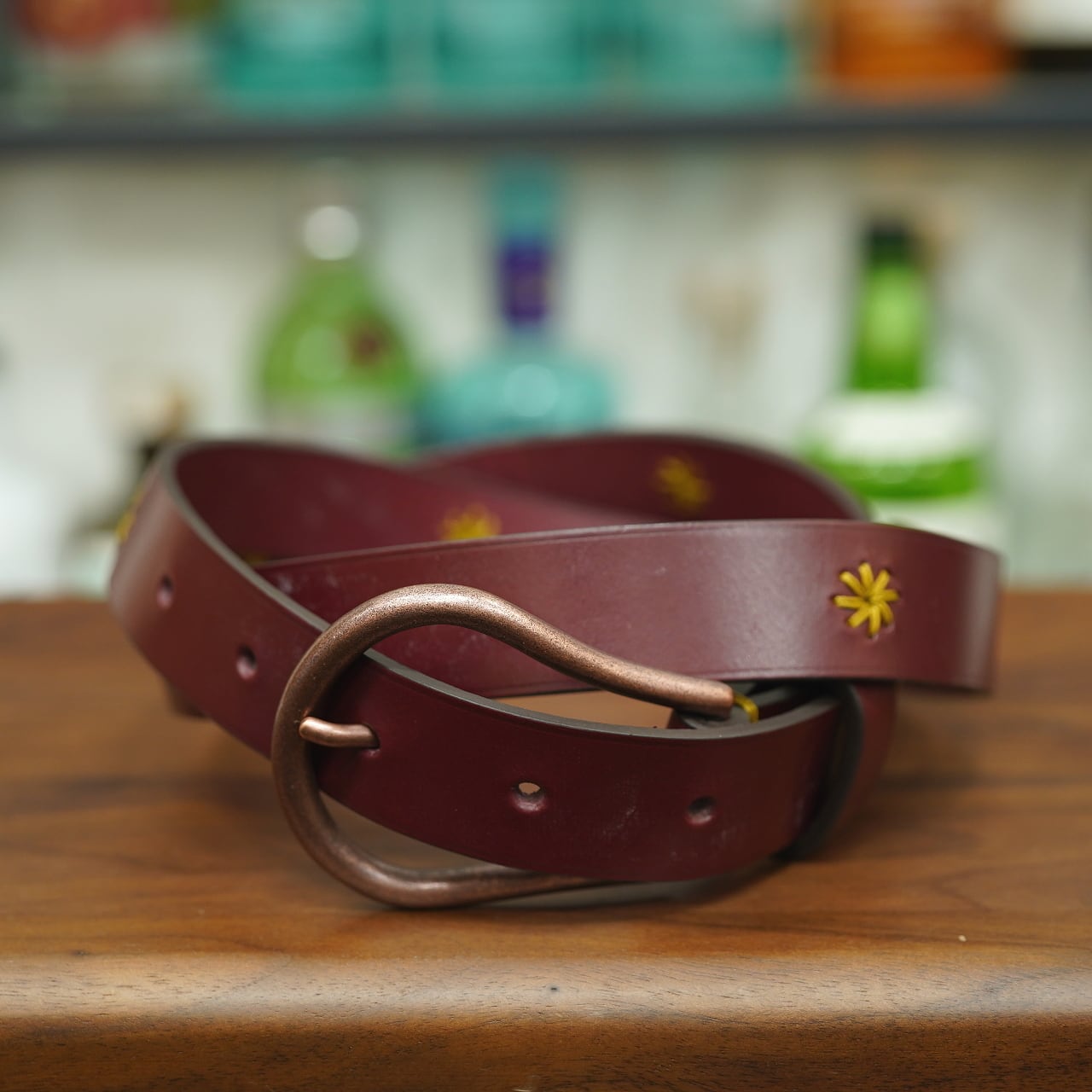 新品ベルクロート　廃盤希少ブラウン Circus of Happiness ラフフラットベルト クロムエクセルレザー