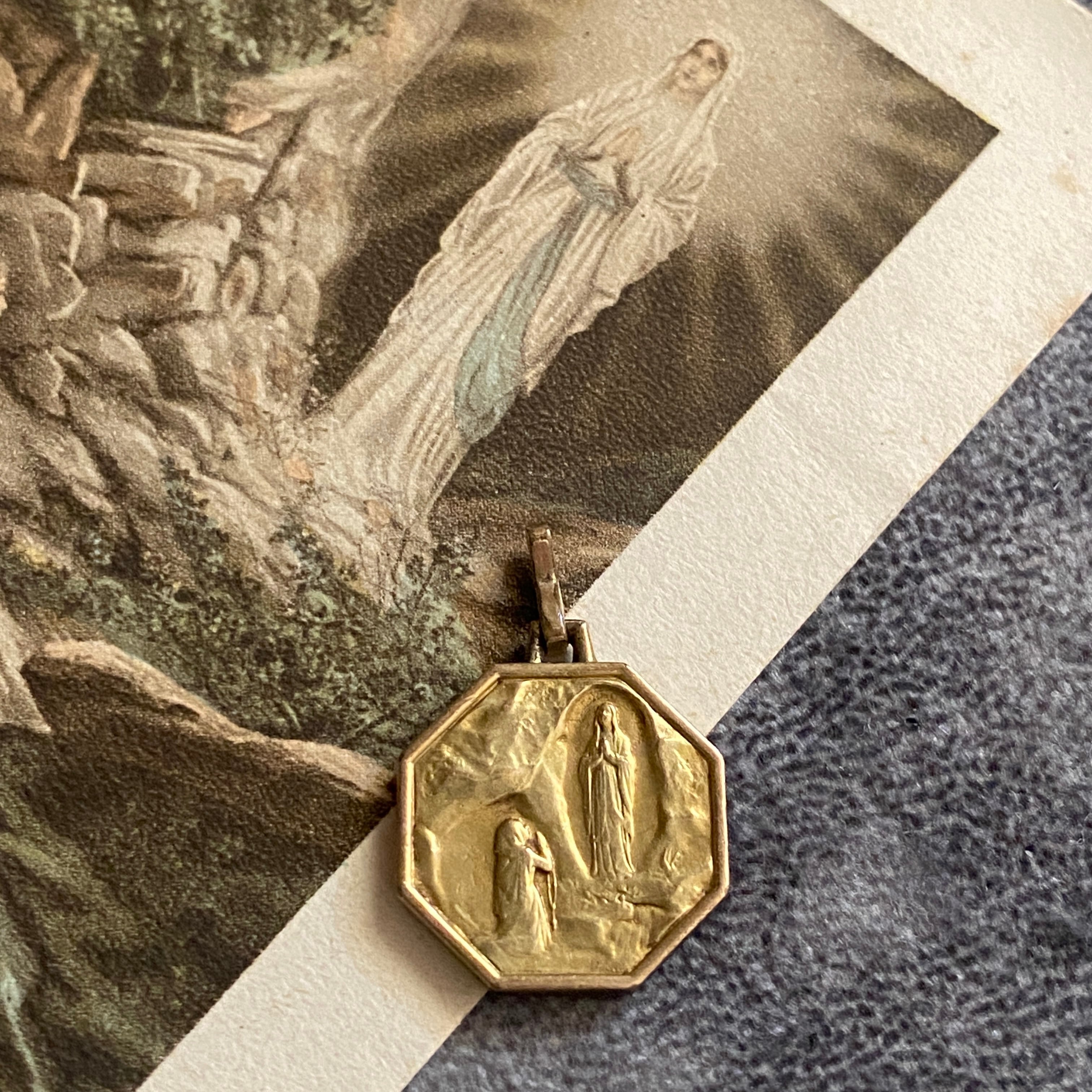 希少✴︎FIX社製ルルドの御出現の聖母マリア | Antique medaille Mary