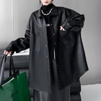 PU leather shirt (ME469)