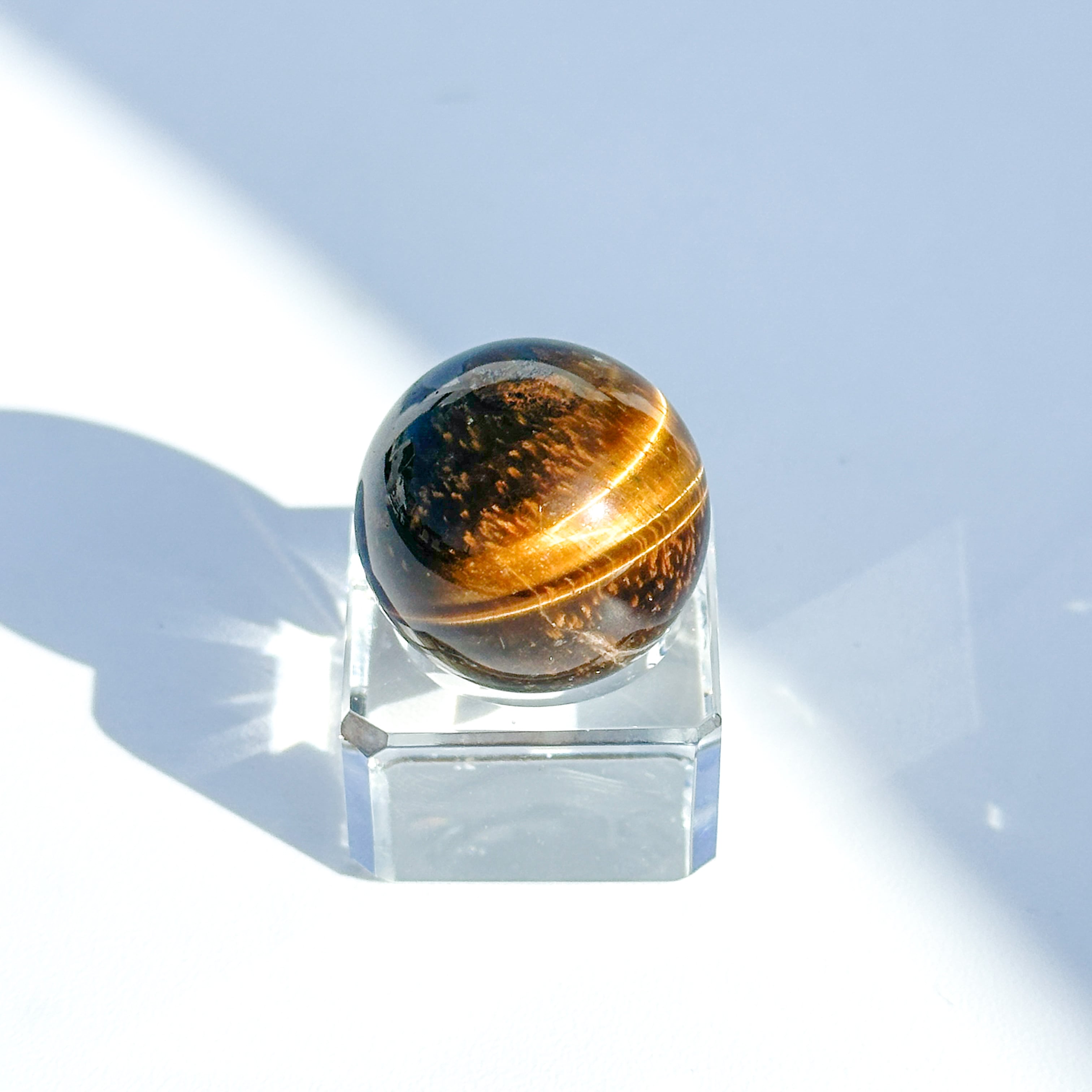 タイガーアイ スフィア（丸玉）62◇ Tiger's eye ◇天然石・鉱物
