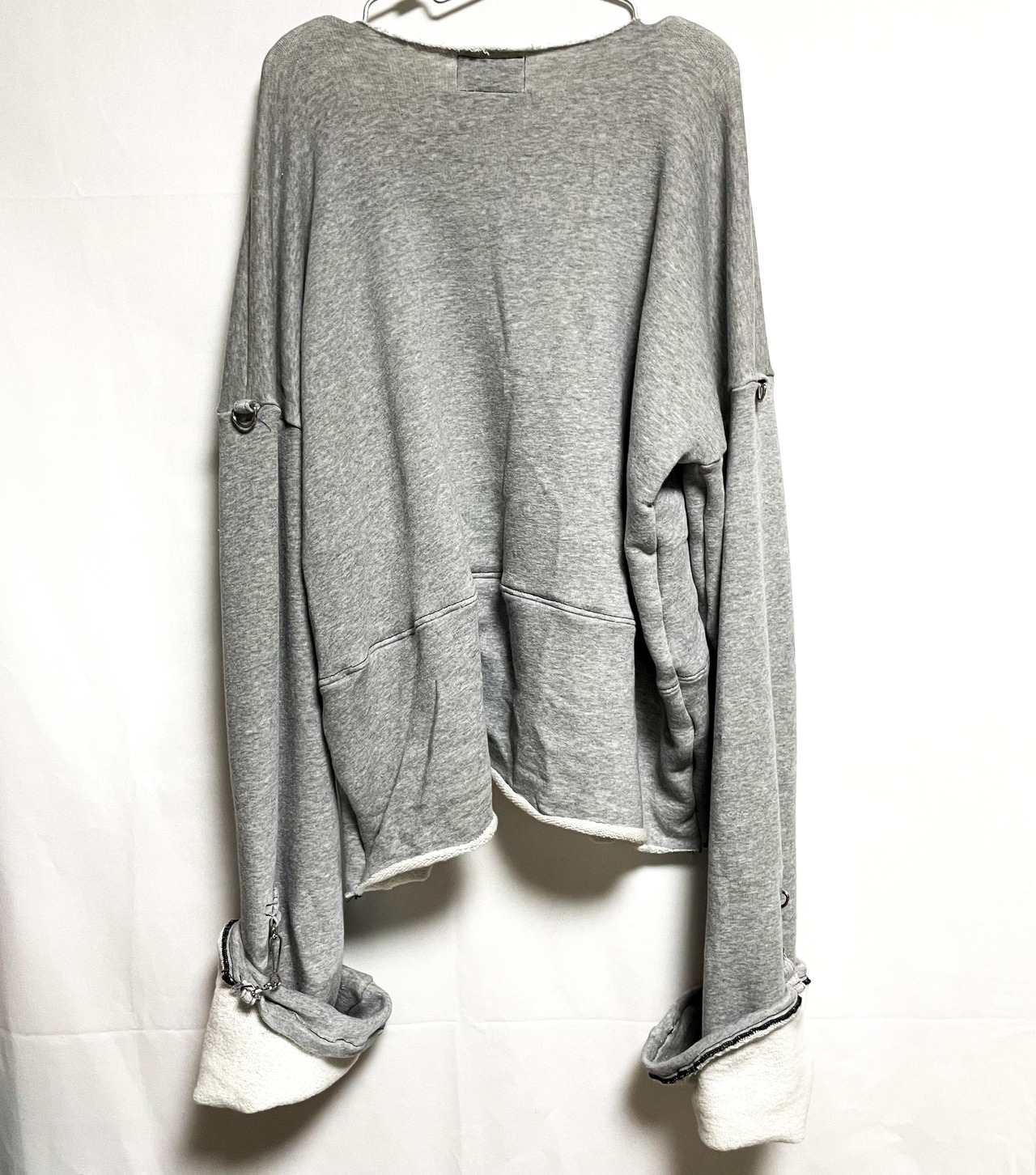 UNFINISHEDガーゼシャツ トレーナーグレー