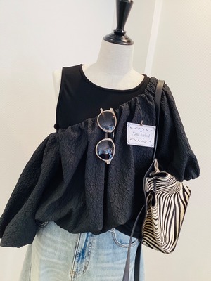 【晩夏10%OFF】 3wayバルーンブラウスセットアップ