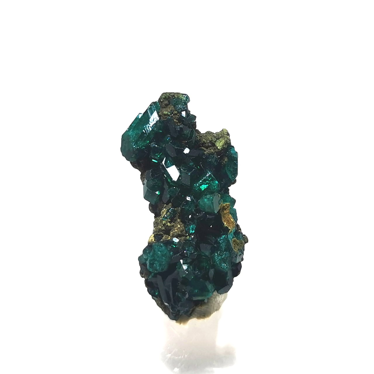 Dioptase Crystal on Matrix -ダイオプテーズ- コンゴ産 DI015 | Atom