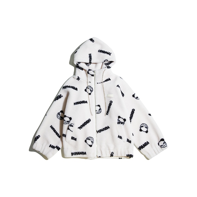 送料無料【HIPANDA ハイパンダ】メンズ エコファー ジャケット FAUX FUR JACKET / WHITE・BLACK