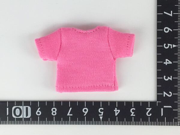 燦燦7b ドール服 1/6 オビツ11 半袖Tシャツ ピンク - 画像2