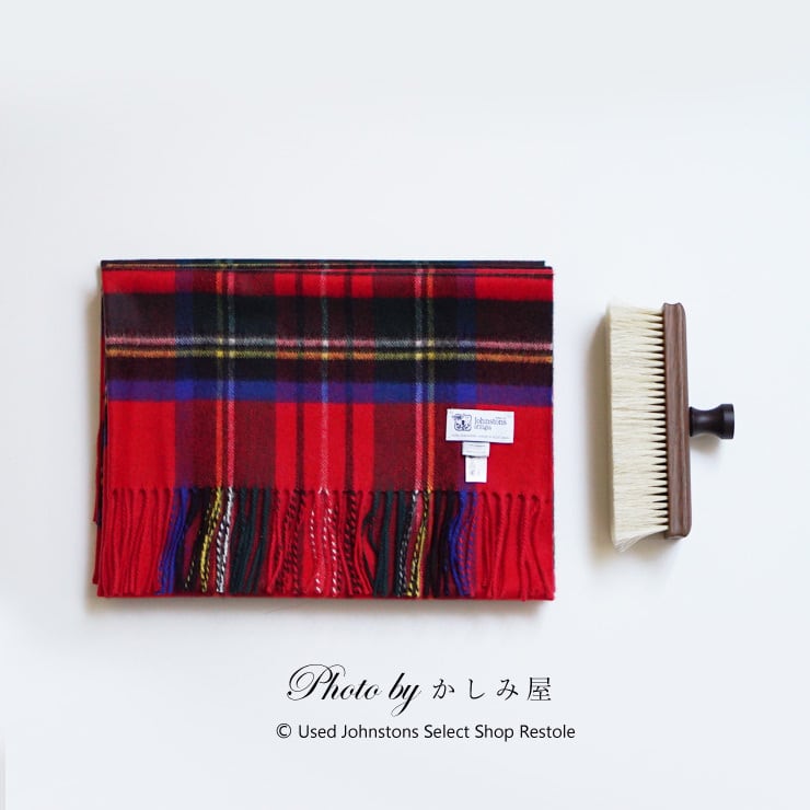 【国内正規品・新品】ジョンストンズ カシミヤ大判ストール ロイヤルスチュワート Johnstons カシミア 100%