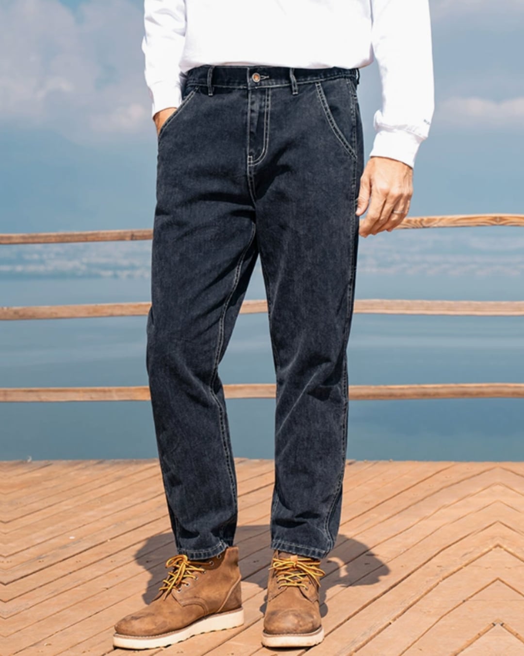 レトロ レギュラーフィットデニム E0078