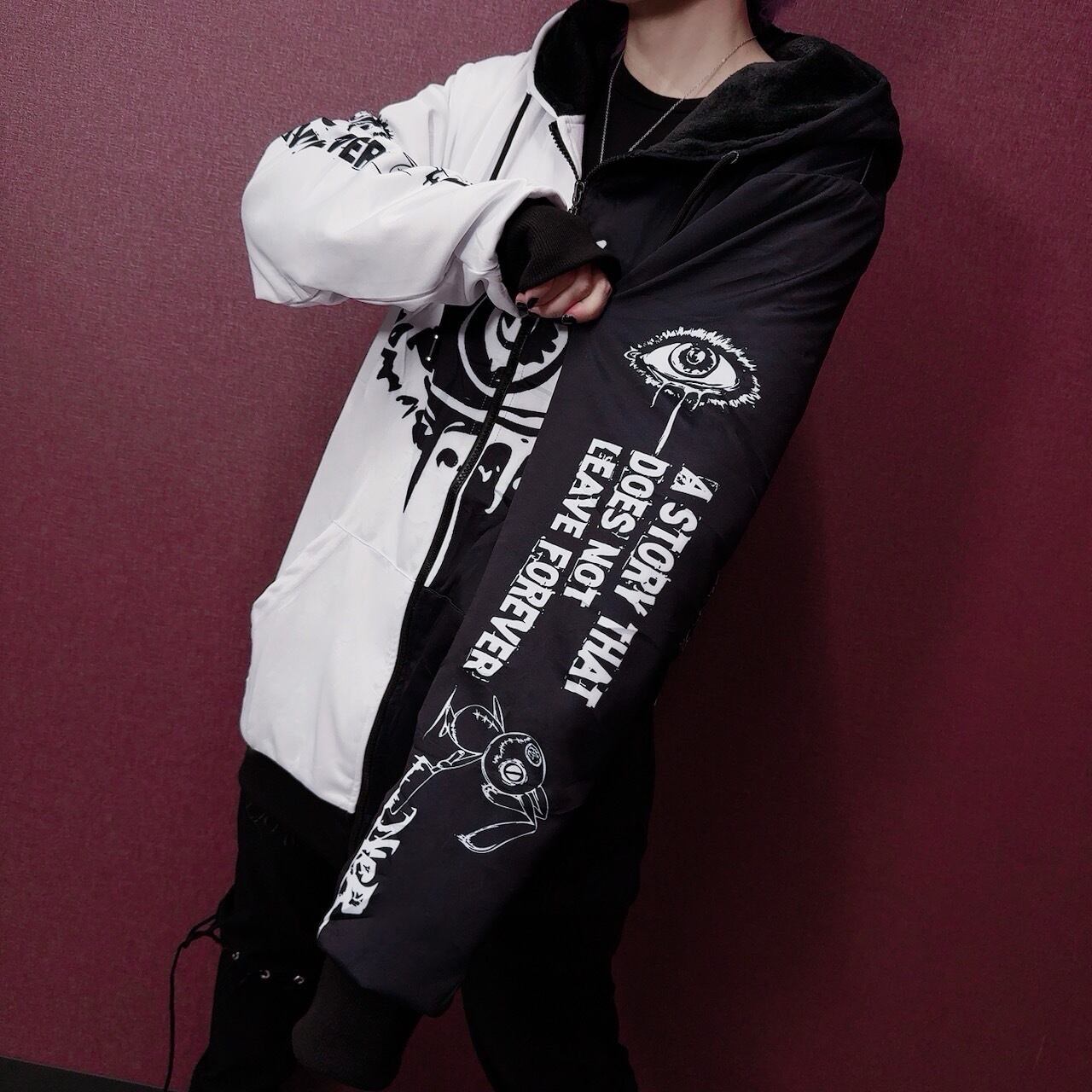内側超ふわもこ厚手TWO-TONE ZIP OUTER【NIER EYE×CERBERUS】 | NIER 