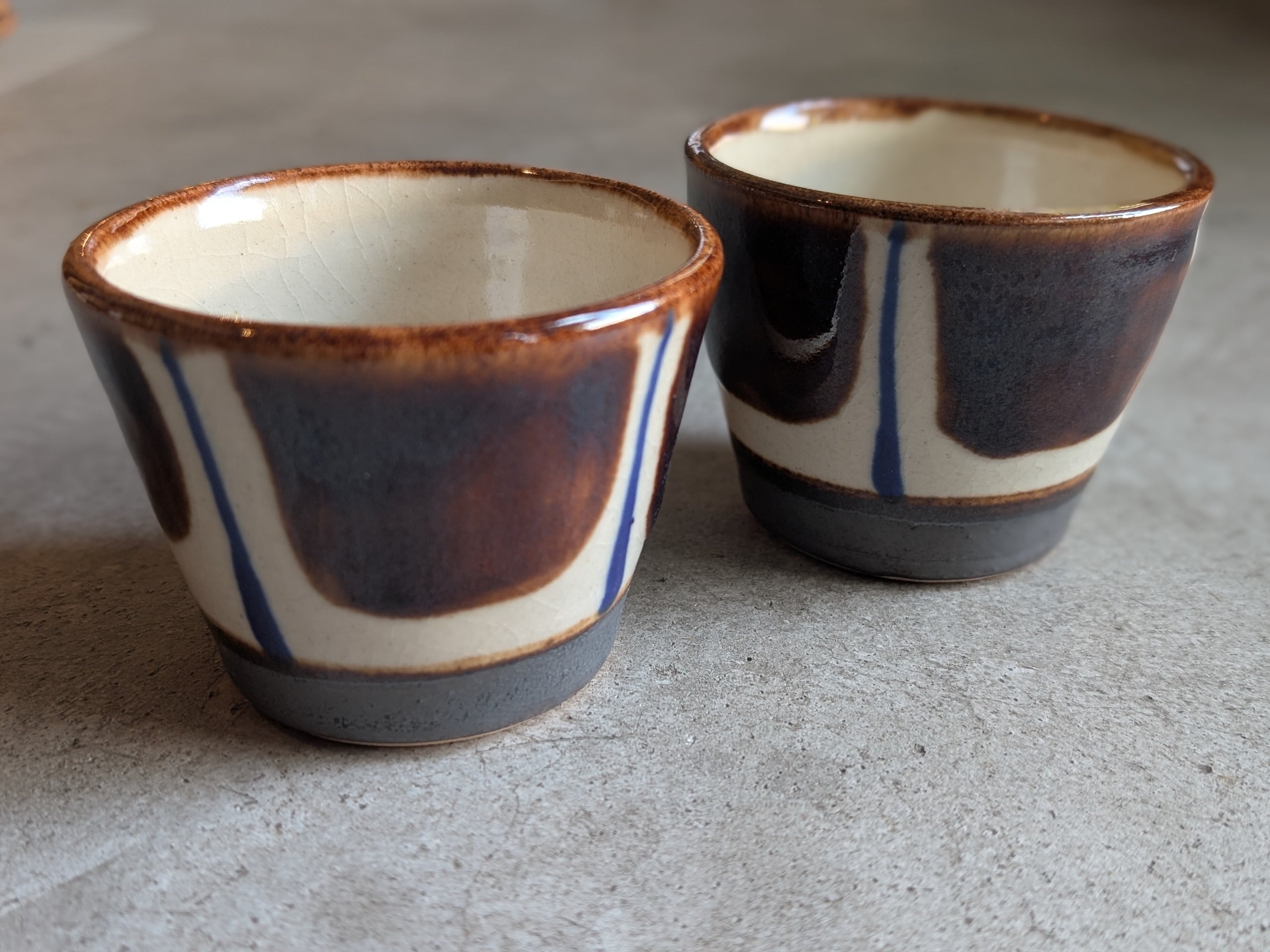 やちむん そばちょこ(チチチャン)アメ釉 | ノモ陶器製作所