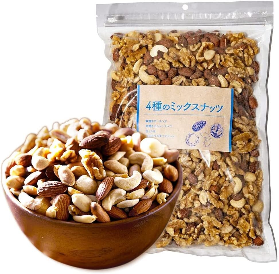 アイリスプラザ ミックスナッツ 4種 食塩無添加 850g (アーモンド