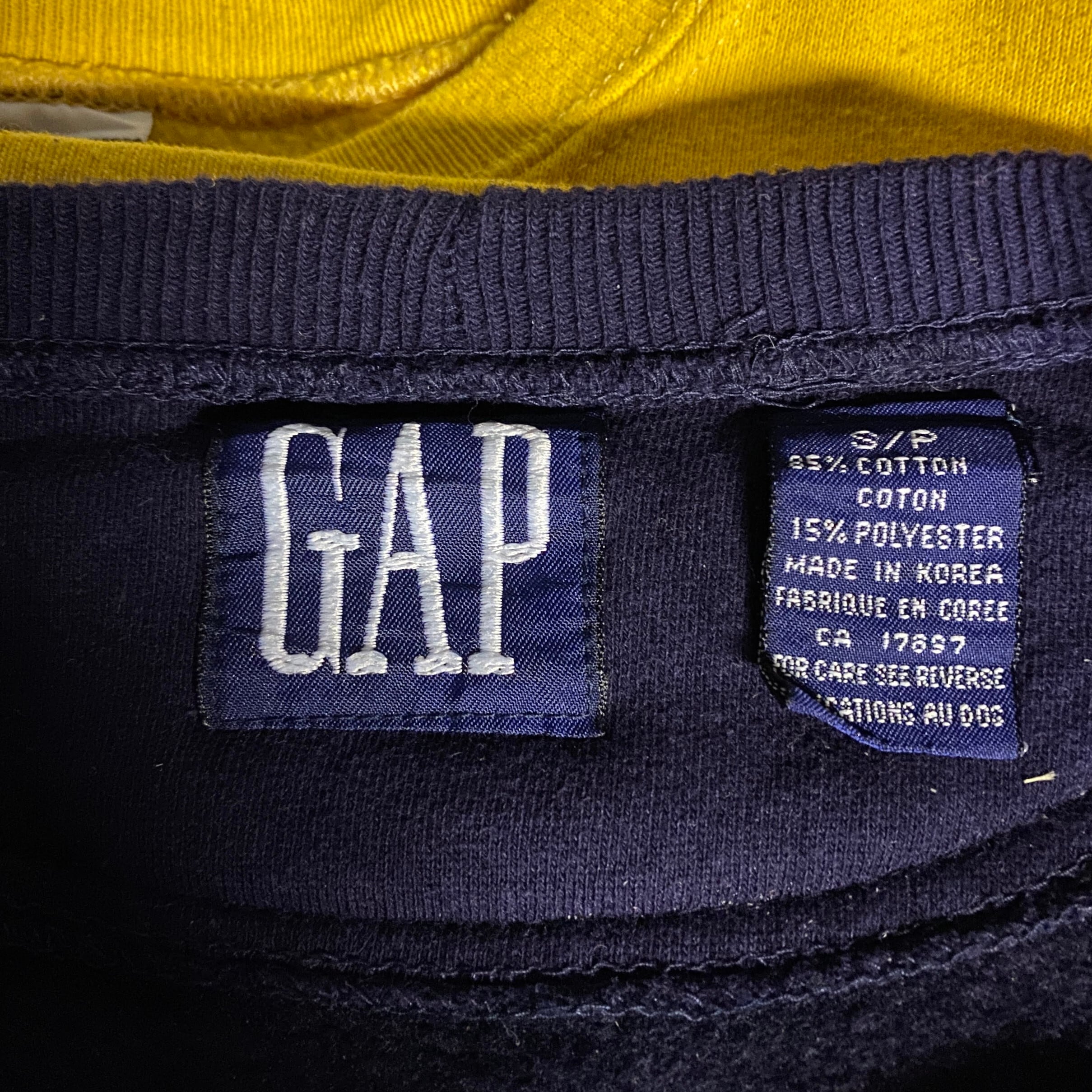 90年代 GAP オールドギャップ 無地 スウェット トレーナー メンズS 