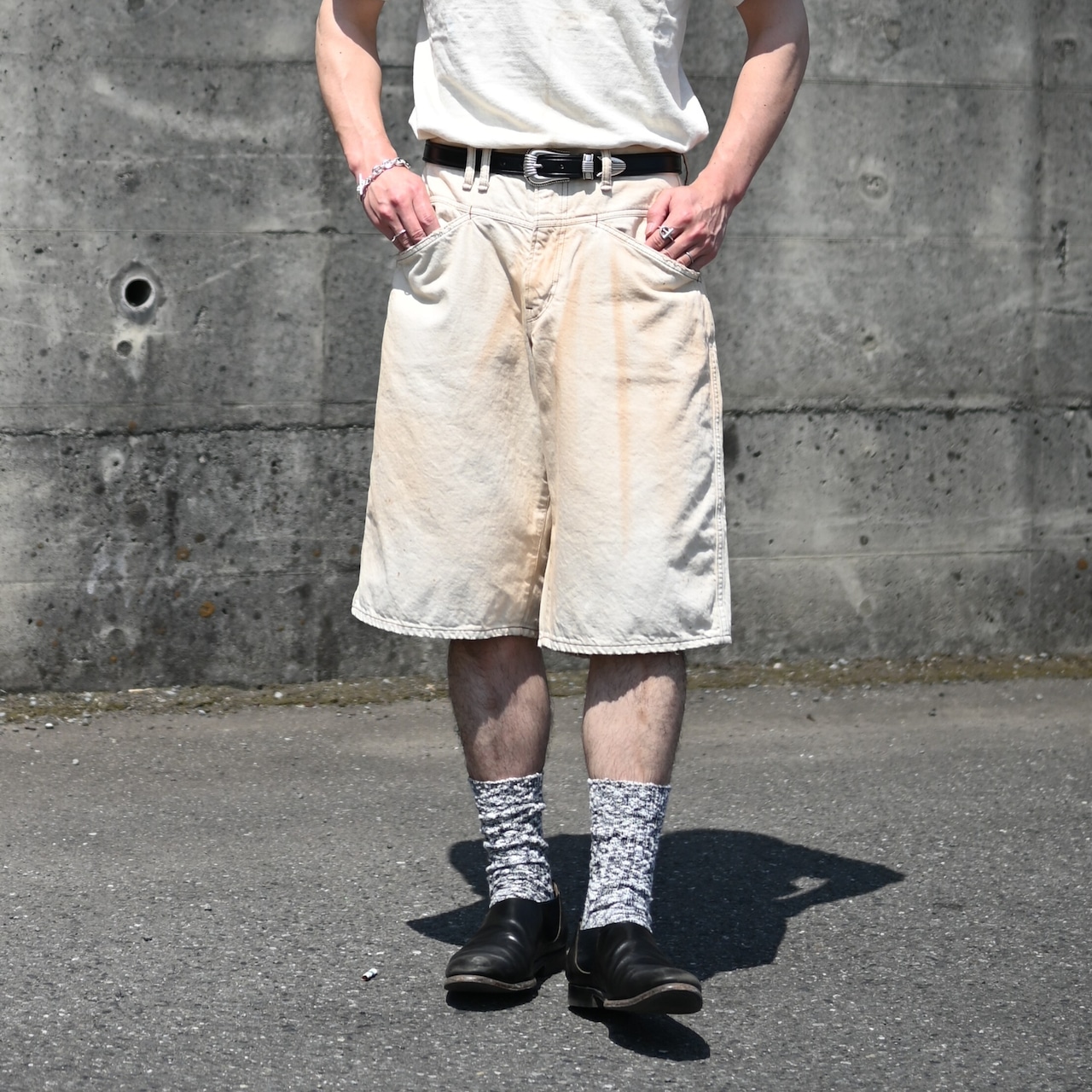ANACHRONORM / FRONT YORK DENIM SHORTS