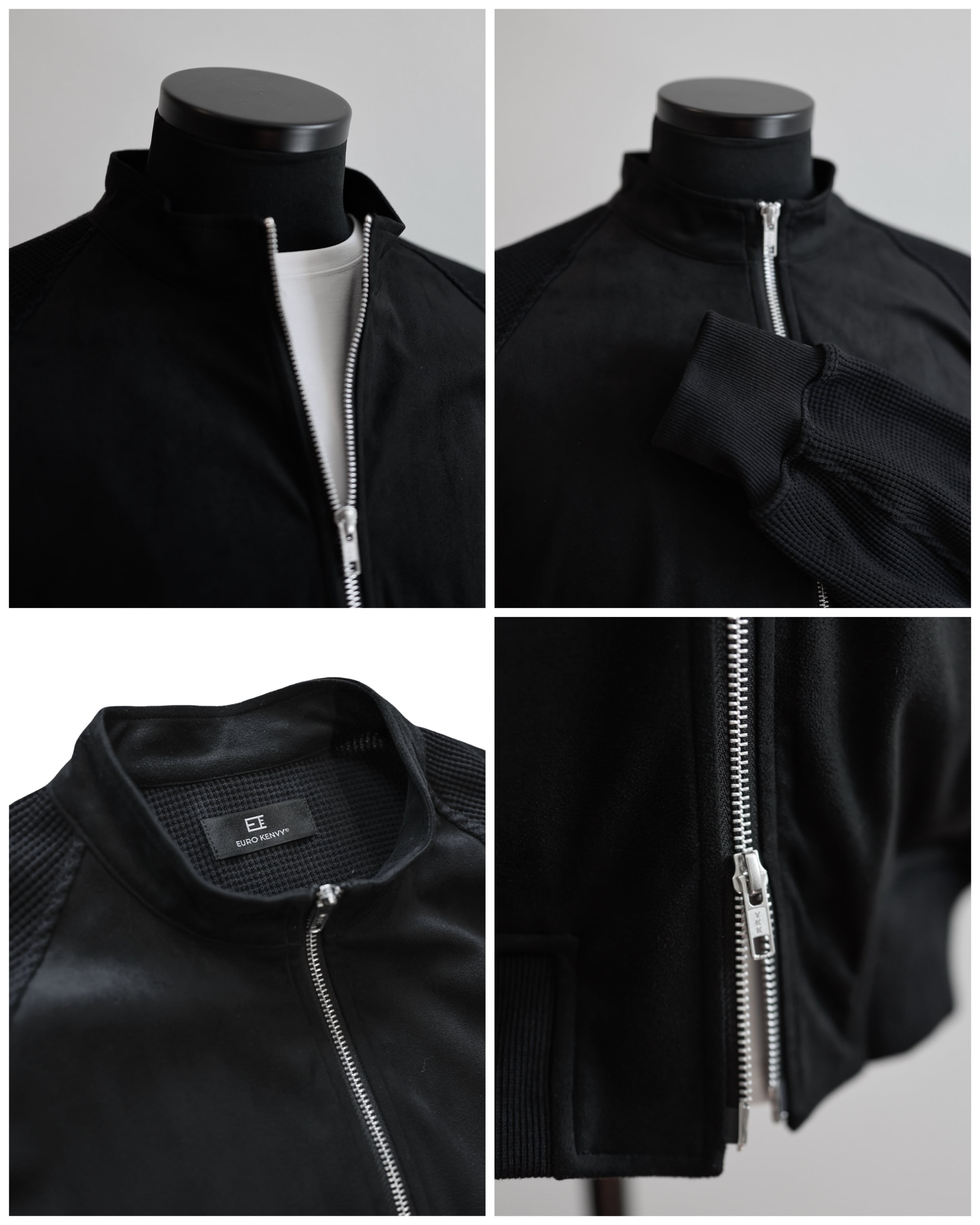 KV-569】【高級感】Premium waffle suède jacket【即日発送】【自宅