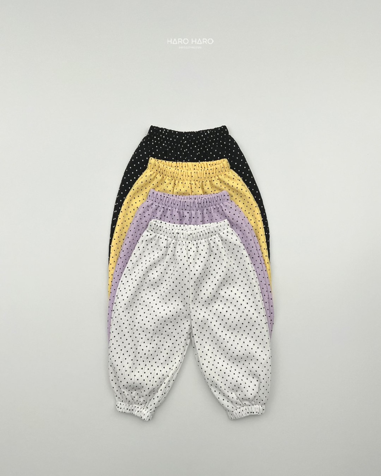 [HARO HARO] (Children's) Dot Relax Pants (2XL/3XL/4XL) / [하로하로] (아동)도트고쟁이팬츠 (2XL/3XL/4XL)